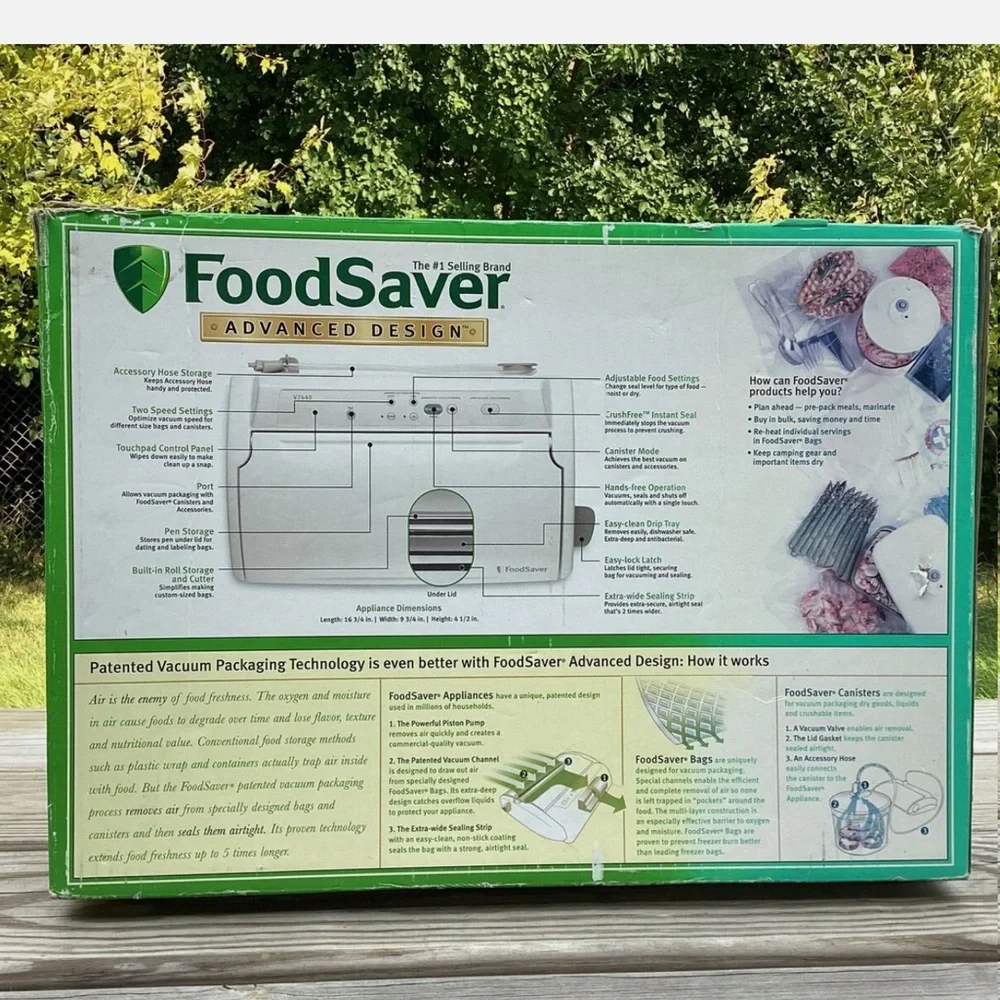 Food Saver Advanced Design Food Sealer Vacuum Sealer V2440 Original Box - Picture 3 of 11